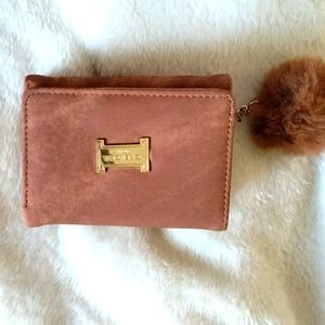 Brand New wallet w/ puff ball